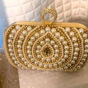 Pearl Bling Cross Body Bag